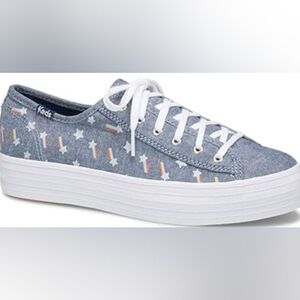 Keds X SUNNYLIFE Triple Kick Rainbow Women's Size 9  Like New MSRP $84.95